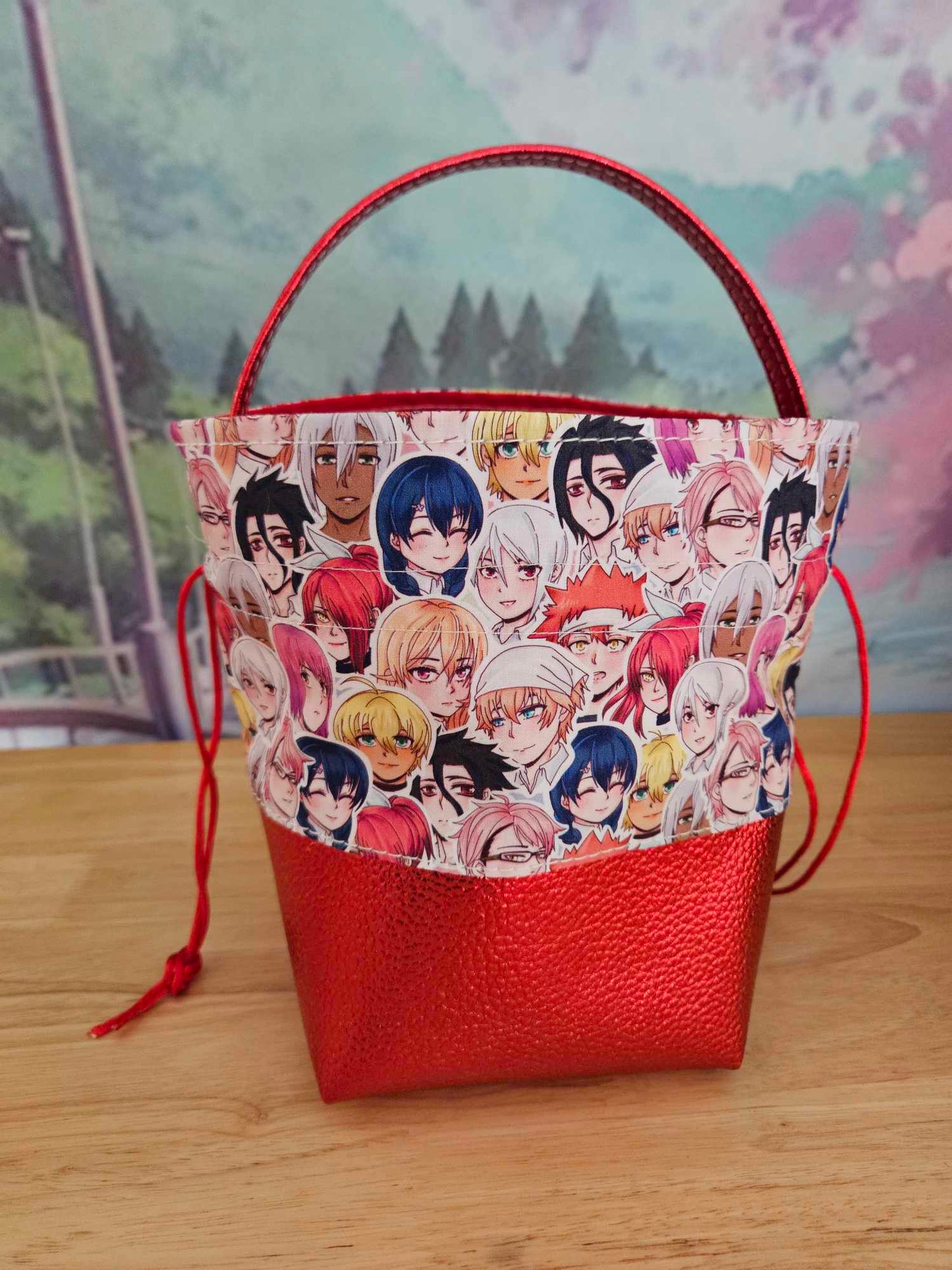 Food Wars Festive Drawstring Bag