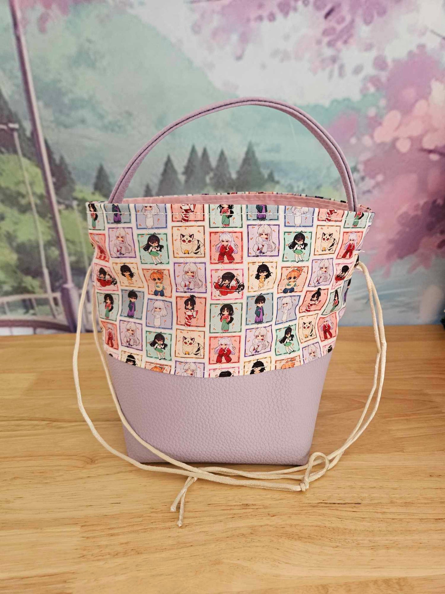 Pastel Inuyasha Drawstring Bag