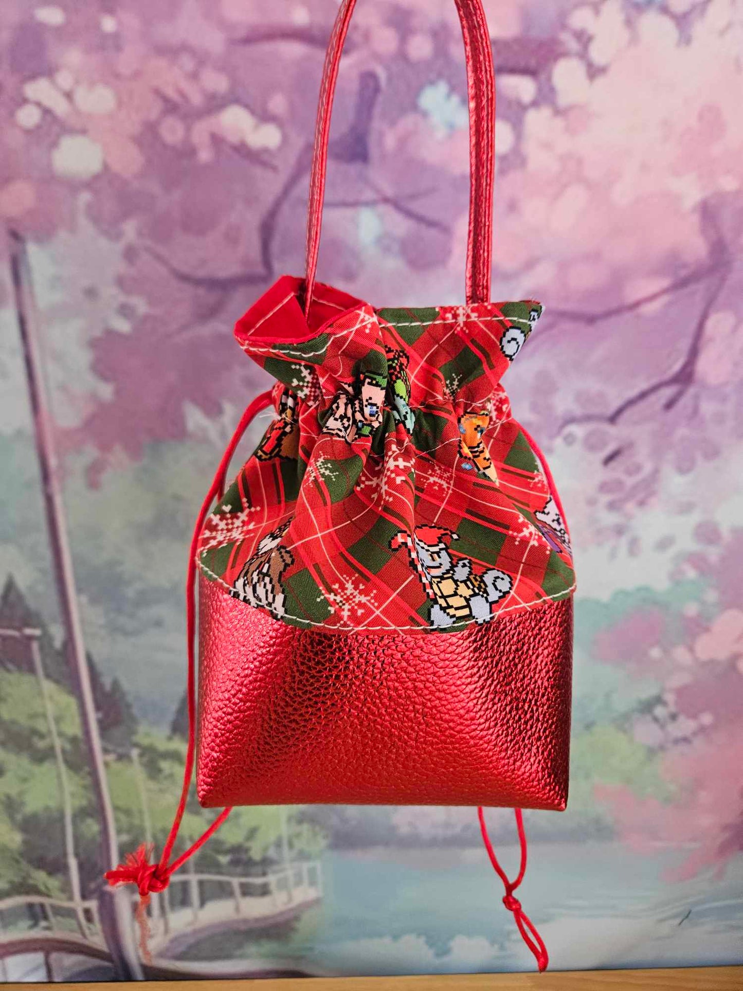 Xmas Poke Drawstring Bag