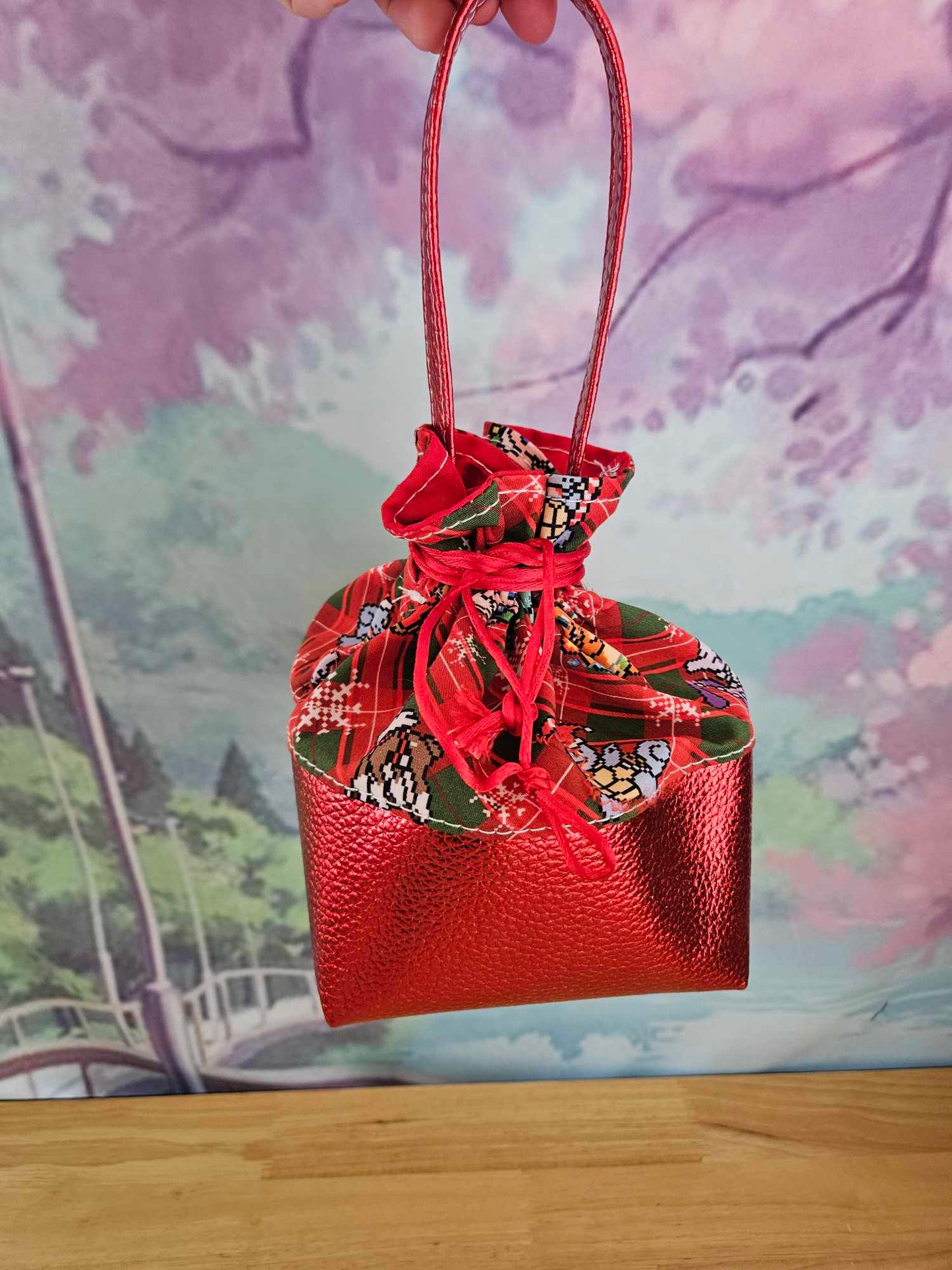 Xmas Poke Drawstring Bag