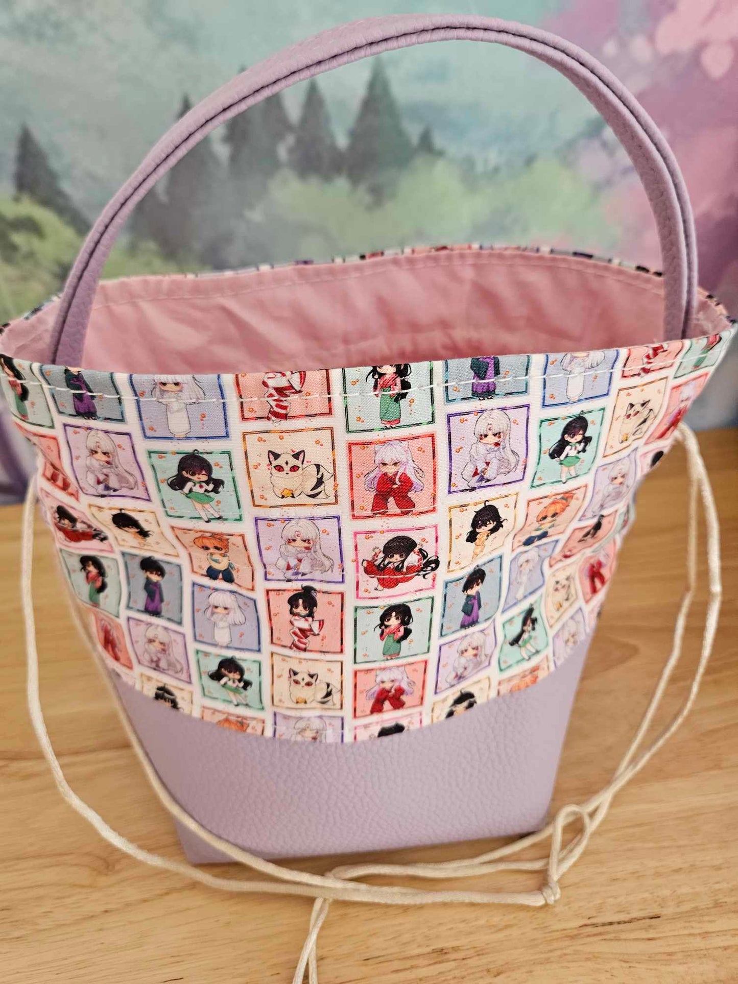 Pastel Inuyasha Drawstring Bag