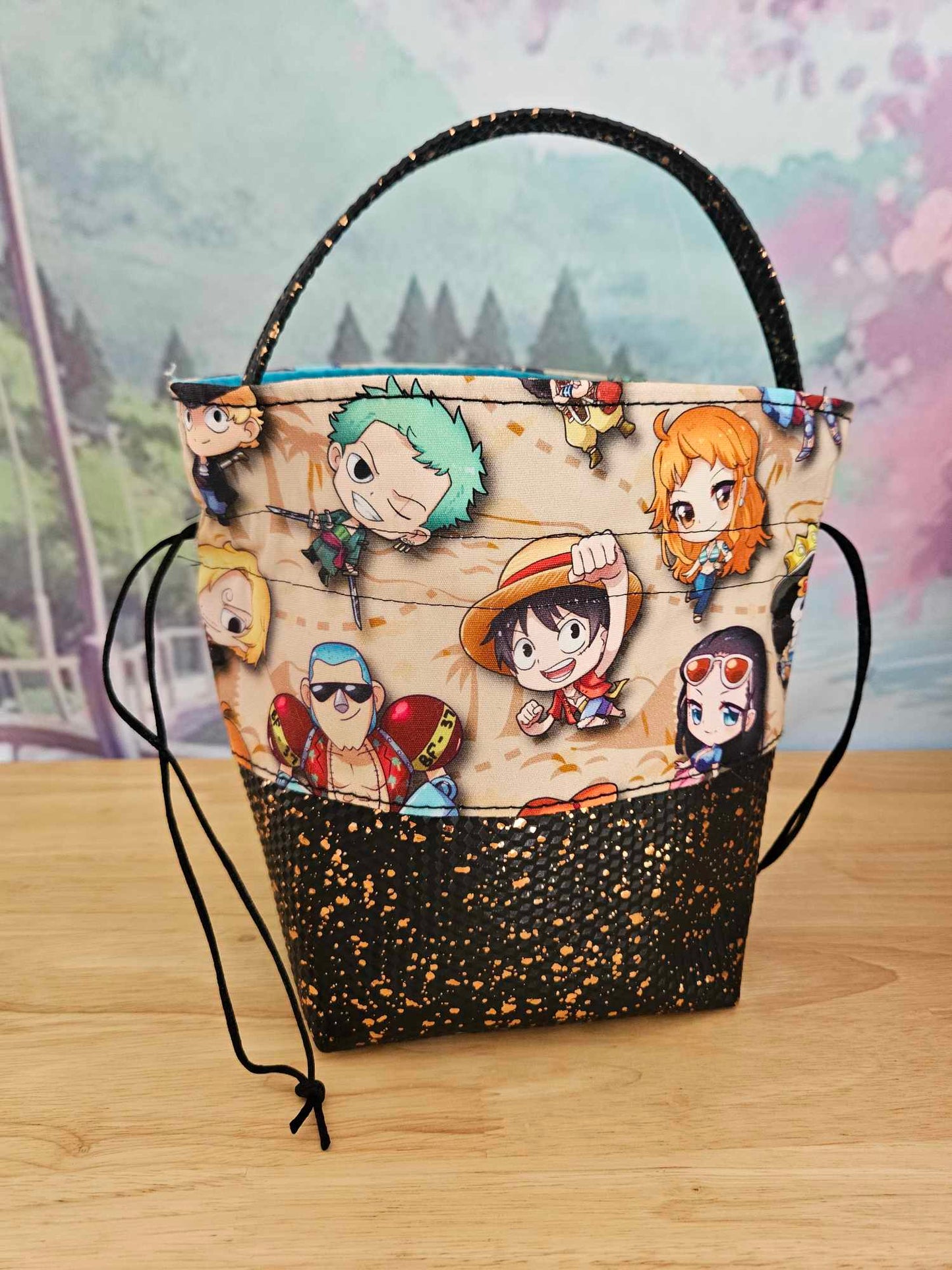 Pirate map Drawstring Bag