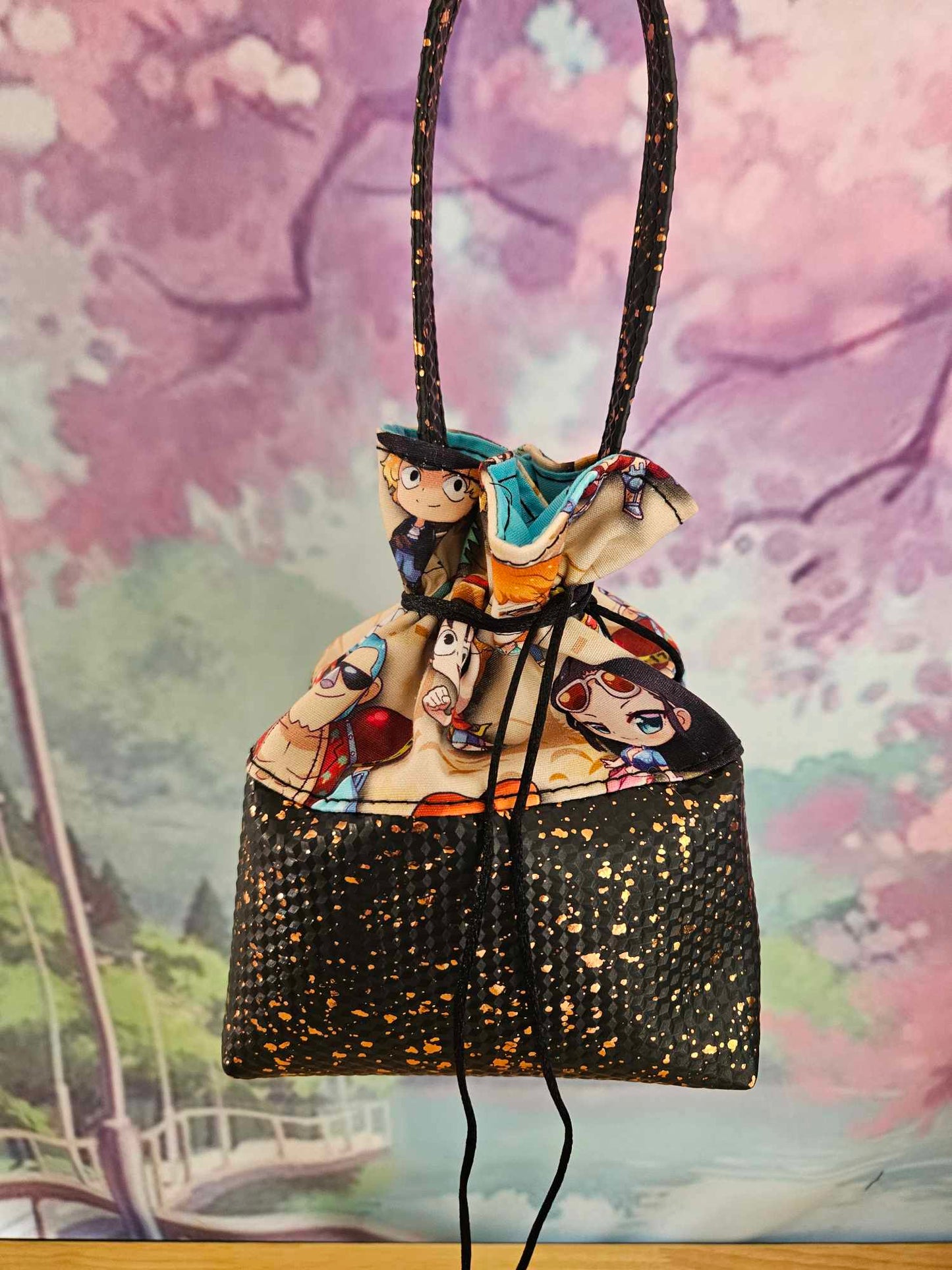 Pirate map Drawstring Bag