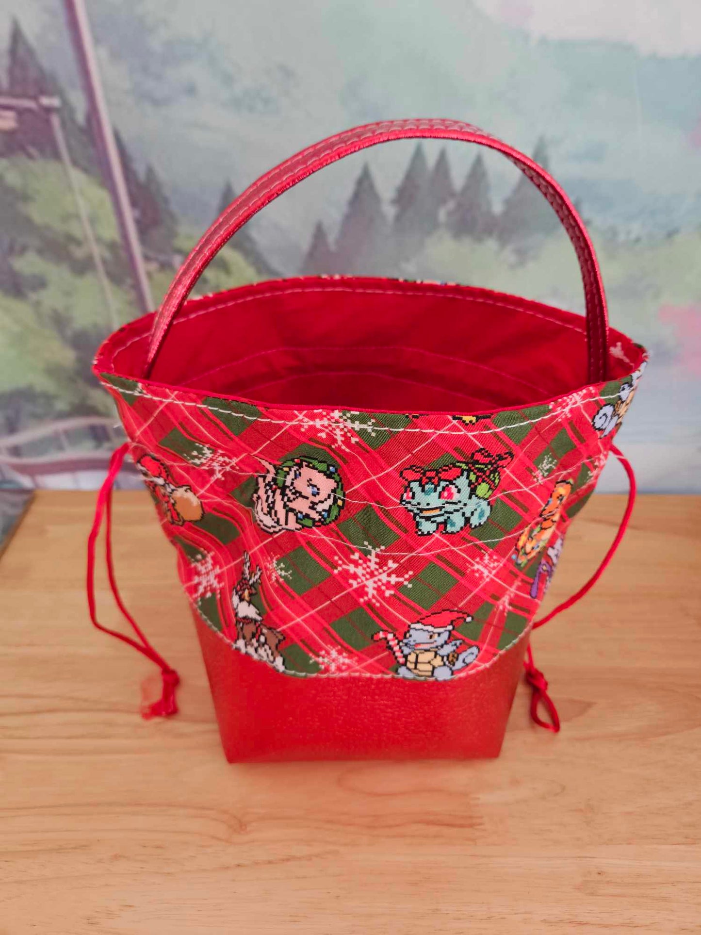 Xmas Poke Drawstring Bag
