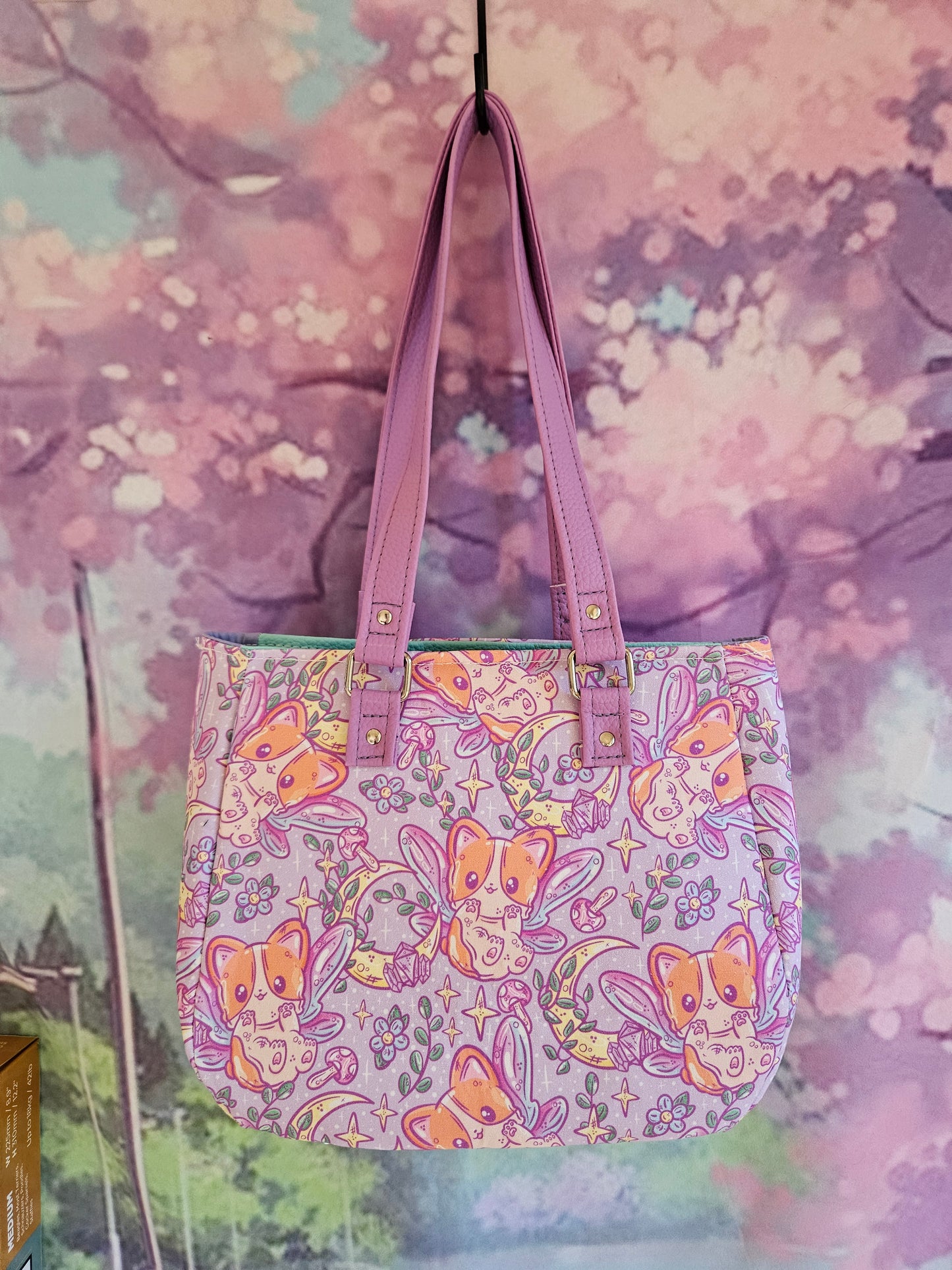Whimsical Corgi Versatile Handbag Tote