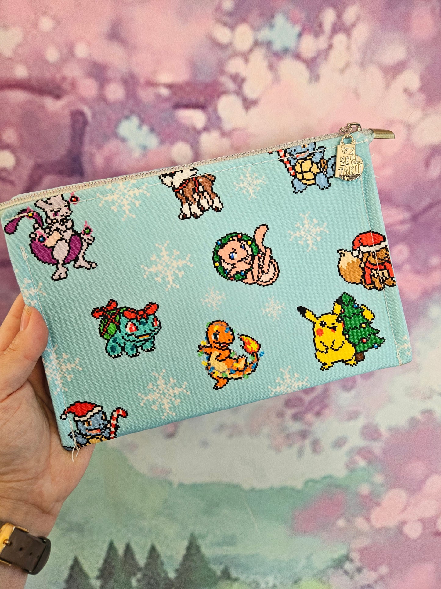 Pixel Poke Purse Organiser Clutch