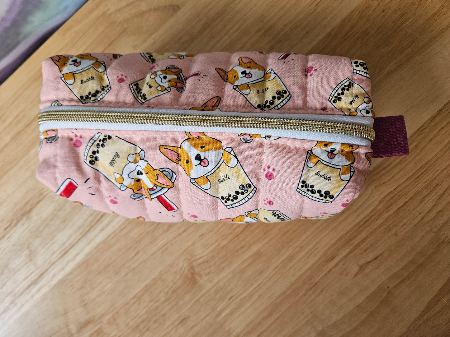 Bubble Corgi Carry All Pouch