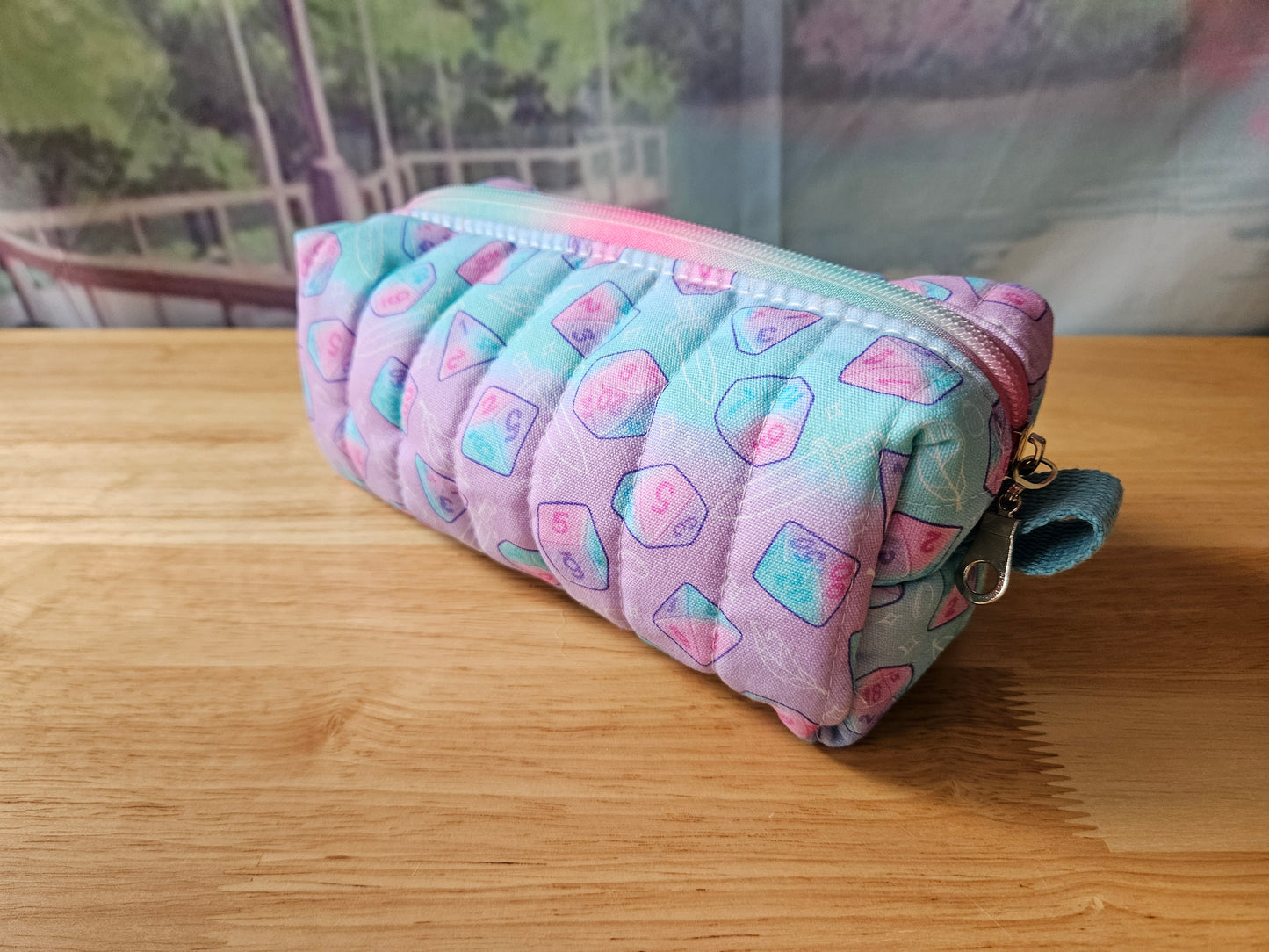 Ombre Dice Blue Carry All Pouch