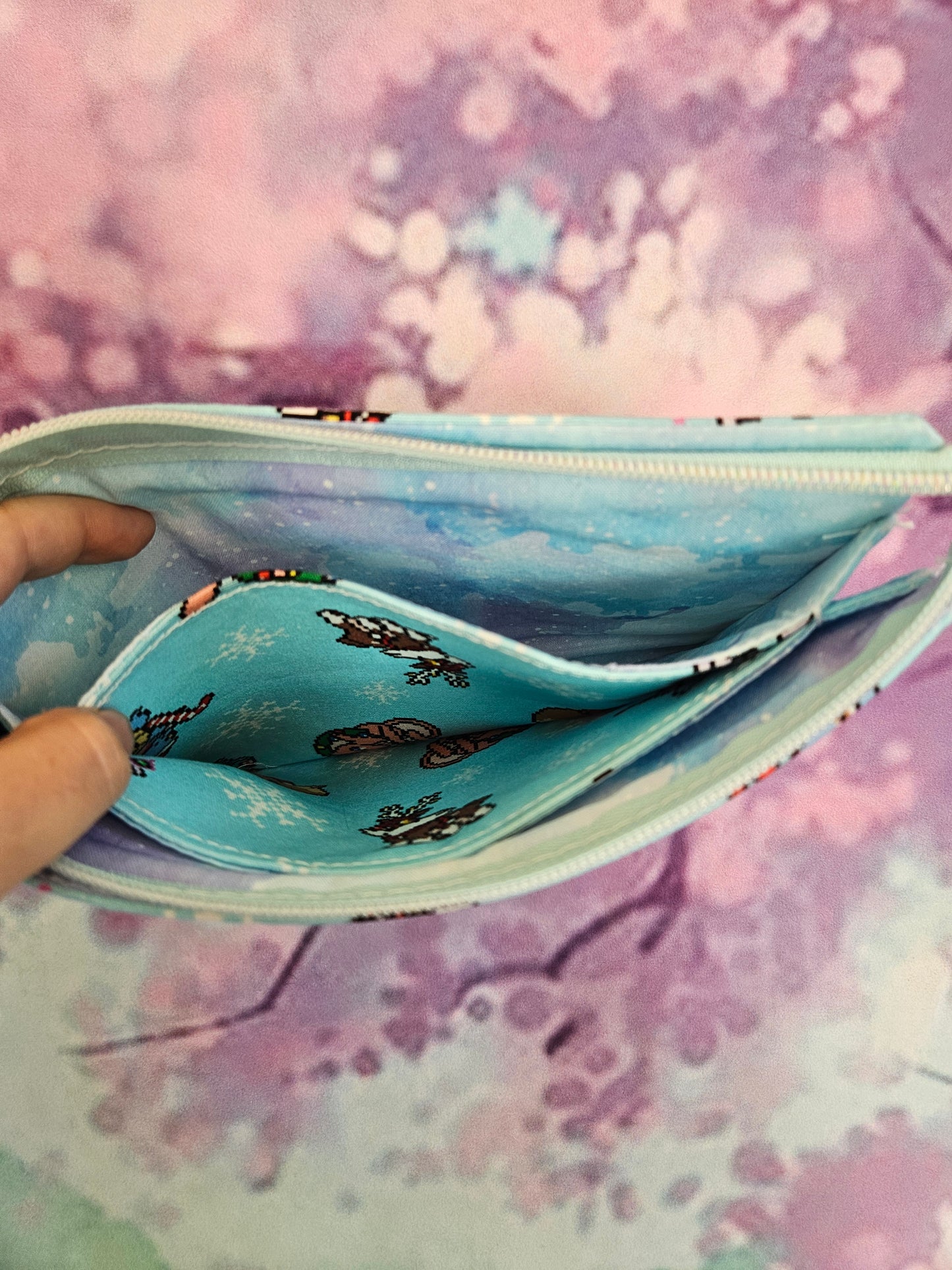 Pixel Poke Purse Organiser Clutch