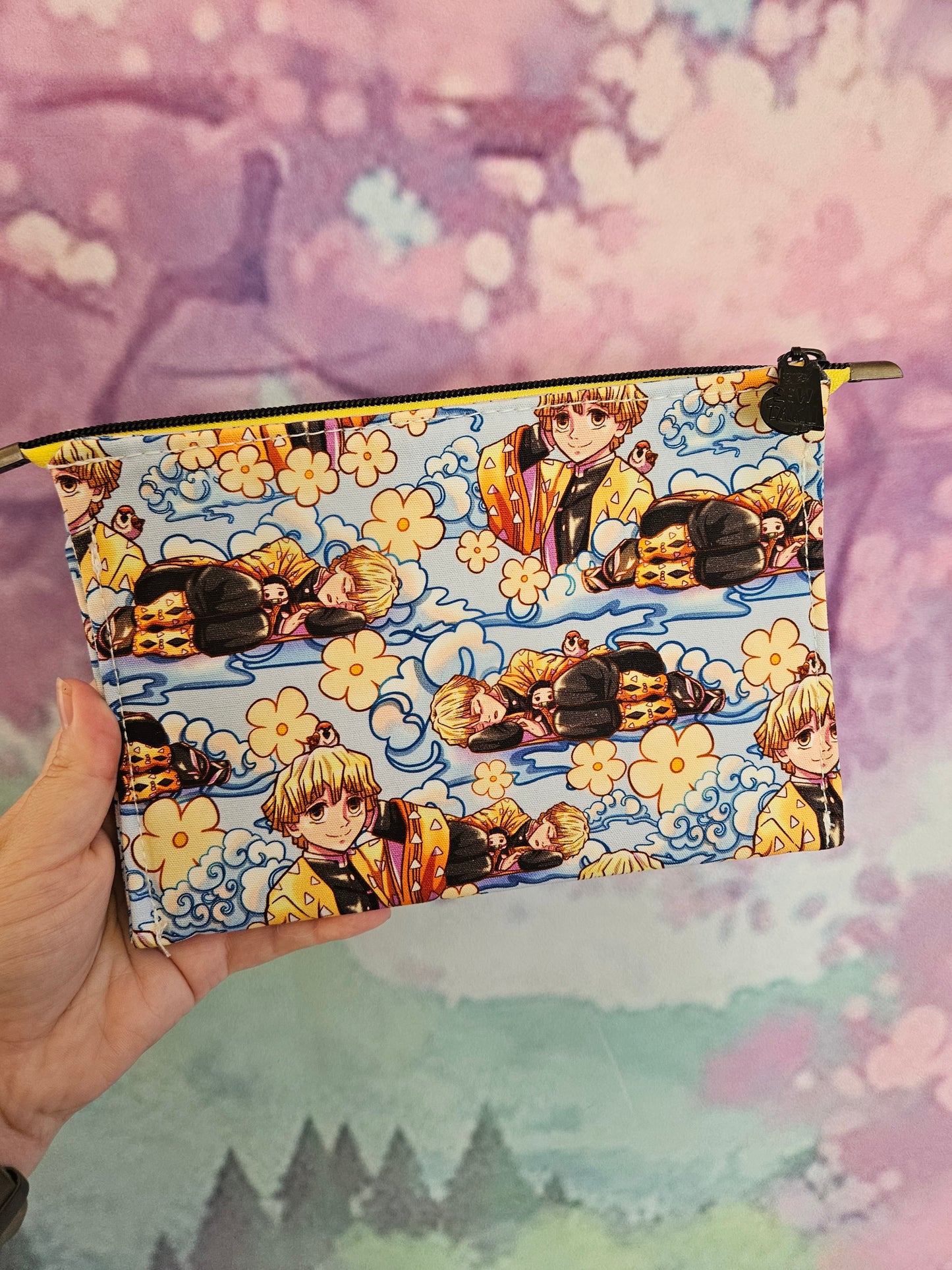 Sleeping Zippy Purse Organiser Clutch