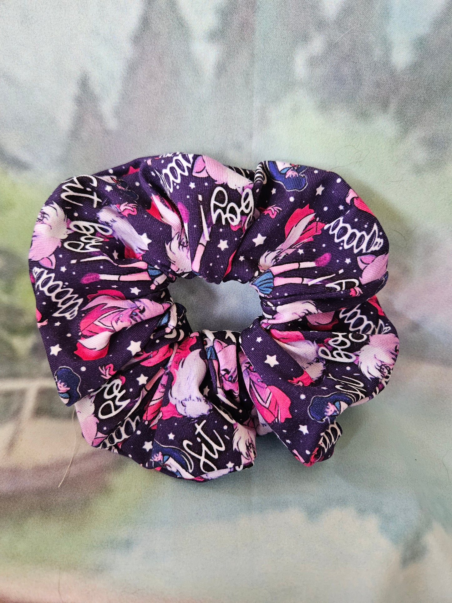 Sit Boy Purple Scrunchie