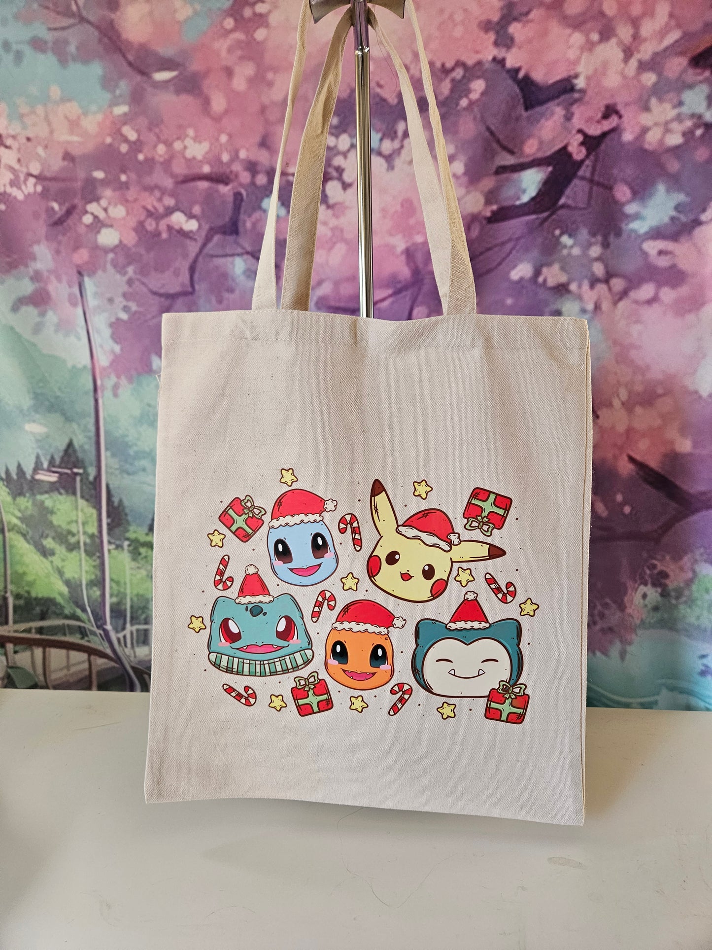 Xmas Heads Card Tote Bag