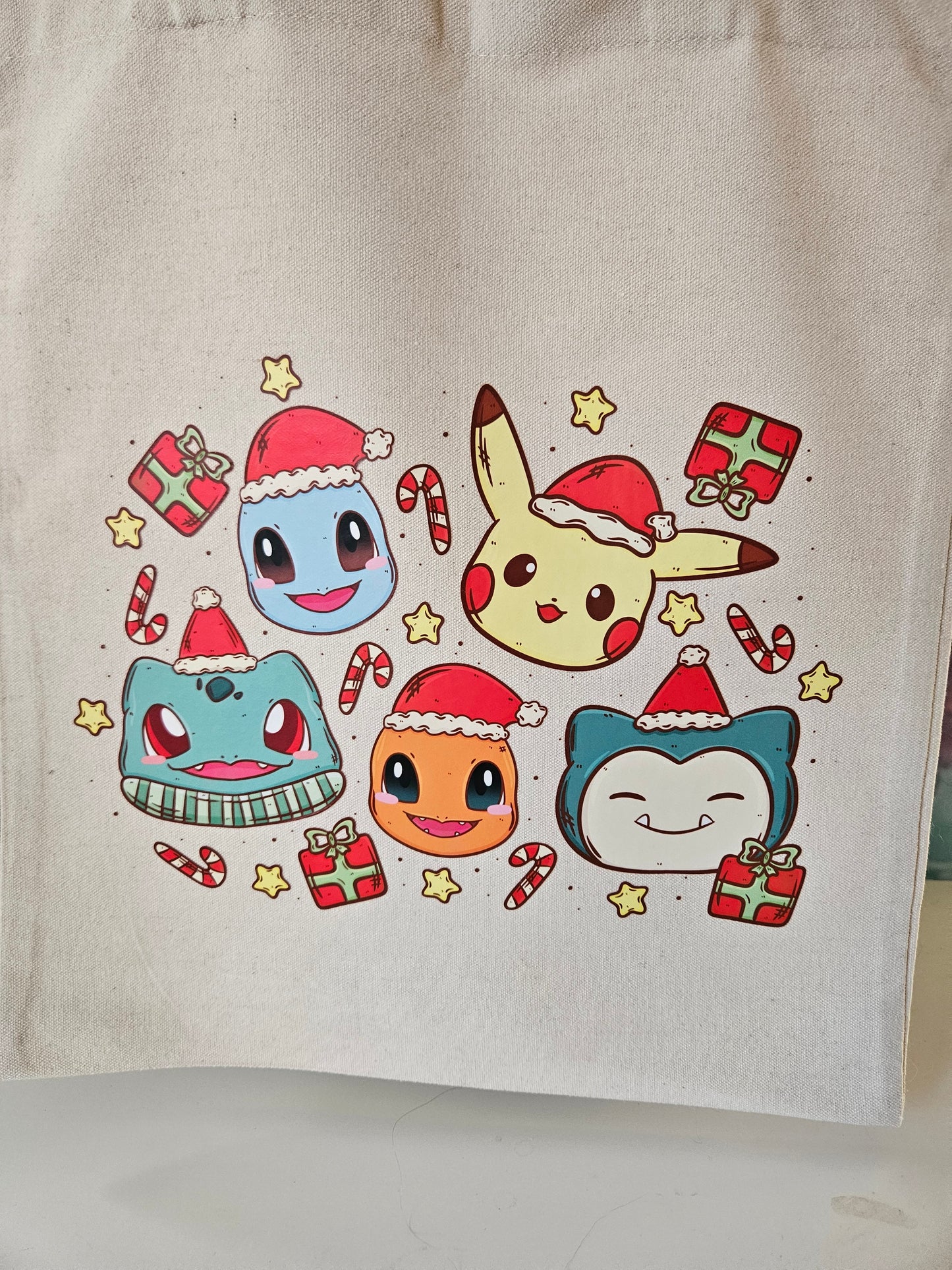 Xmas Heads Card Tote Bag