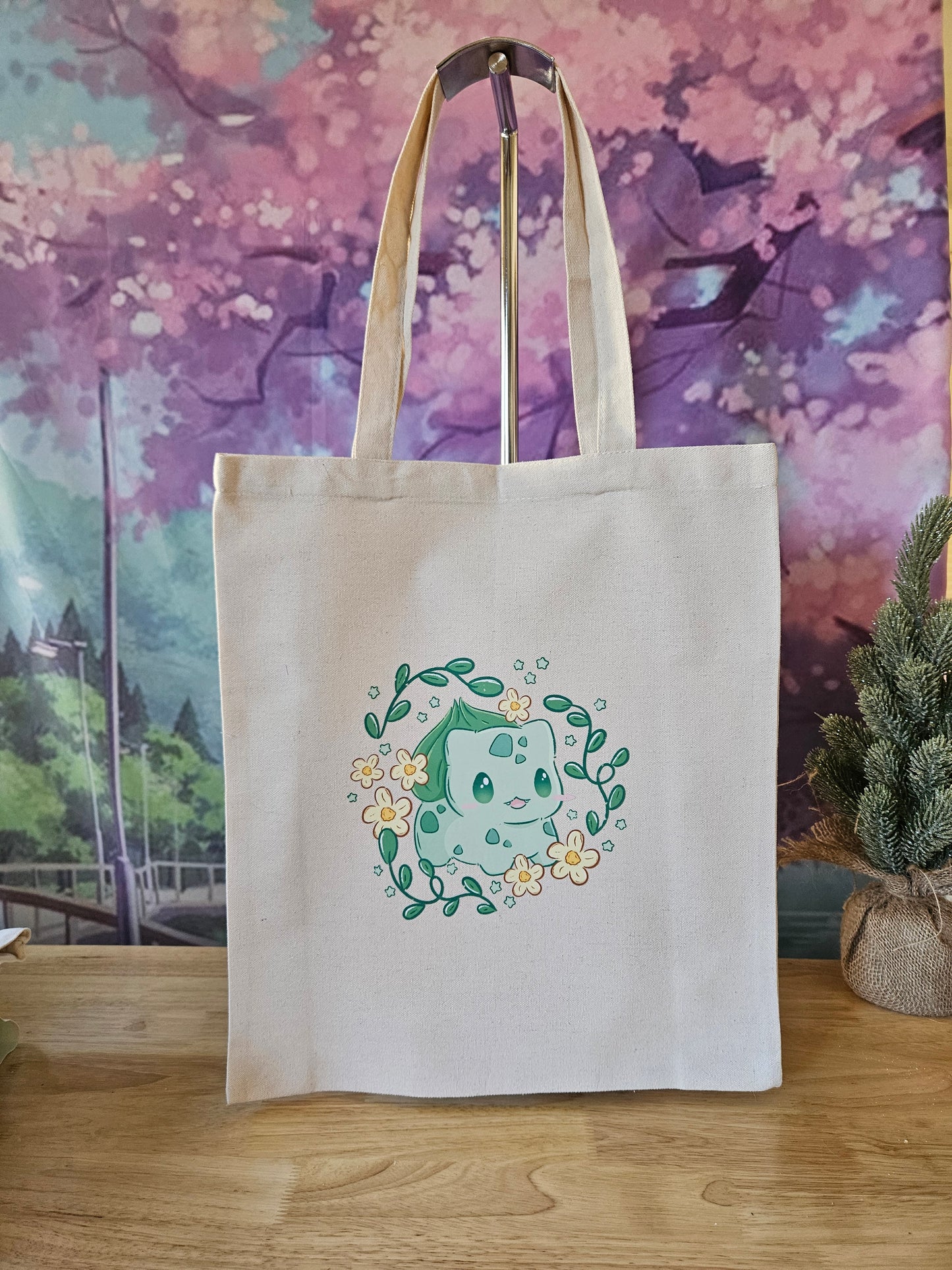 Floral Bulba Tote Bag