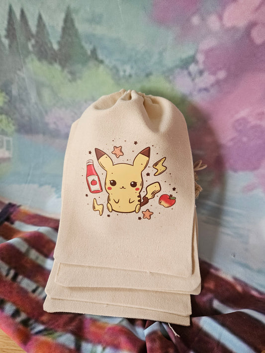 Saucey Pika Drawstring Pouch