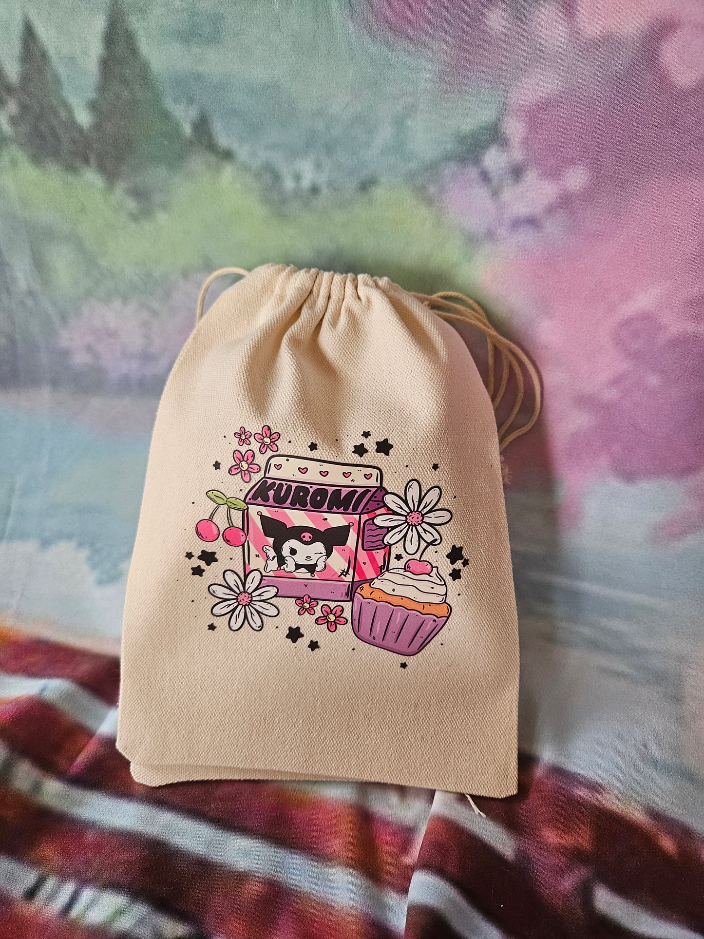 Kuromi Drawstring Pouch