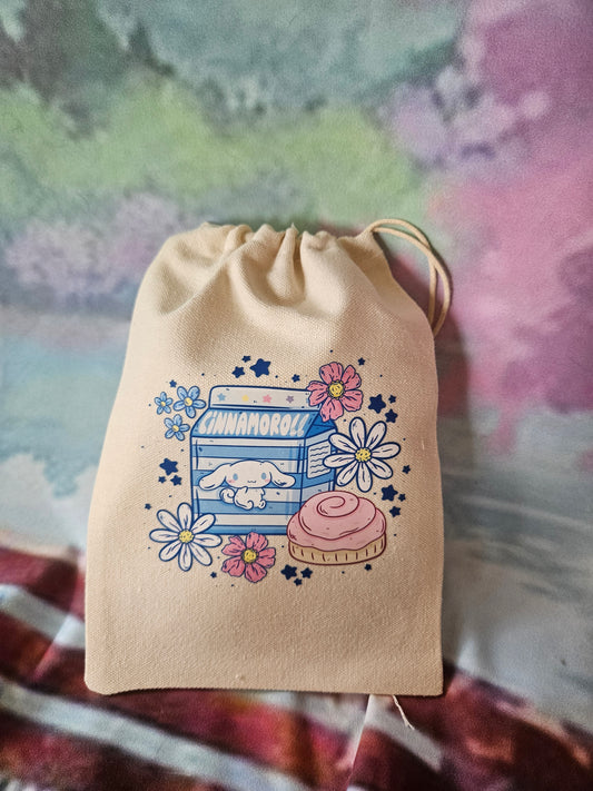 Cinnamon roll Drawstring Pouch