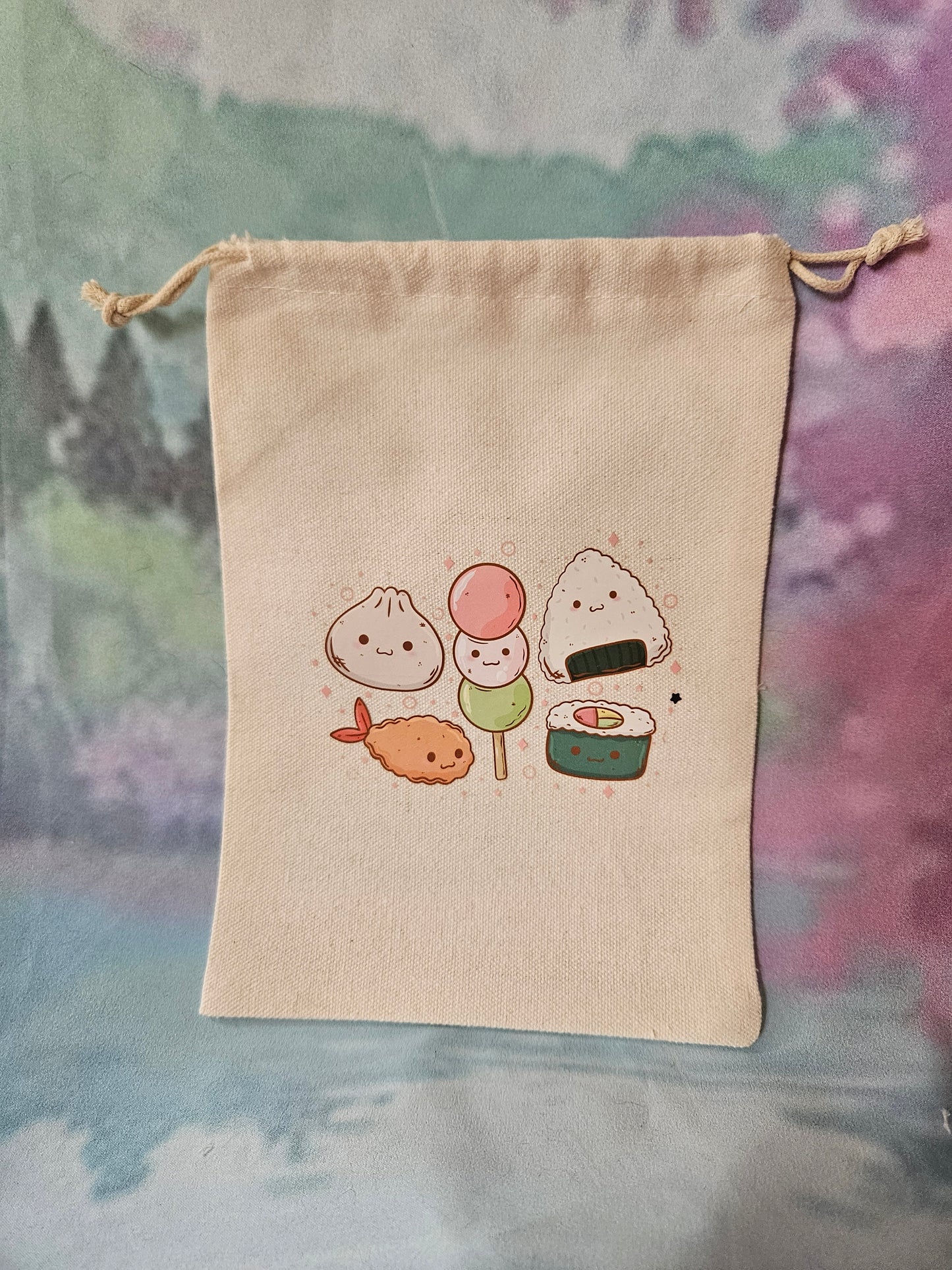 Kawaii Sushi Drawstring Pouch