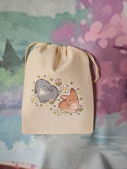 Bun Buns Drawstring Pouch