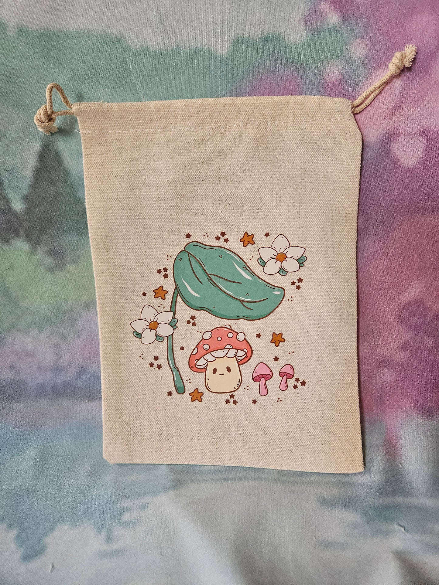 Happy Mushy Drawstring Pouch