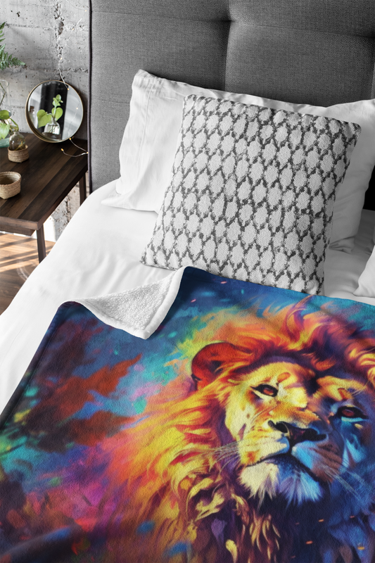 Rainbow Lion Blanket