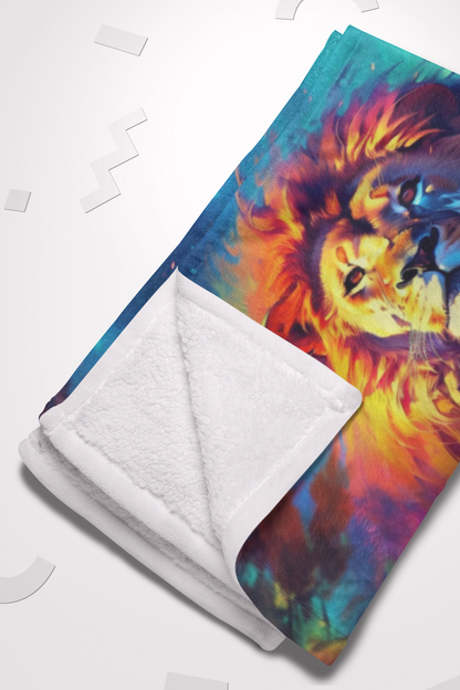 Rainbow Lion Blanket