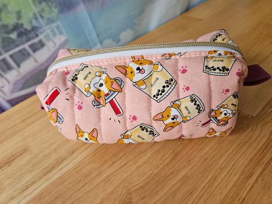Bubble Corgi Carry All Pouch