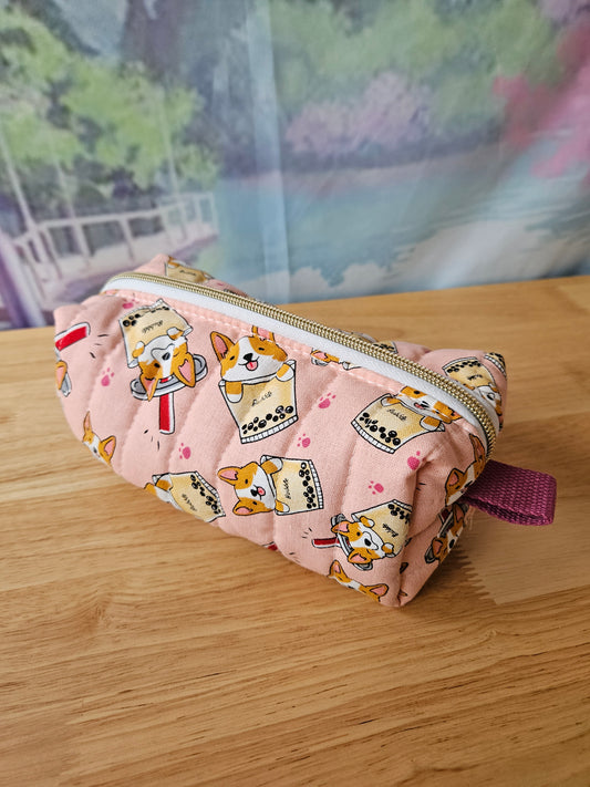 Bubble Corgi Carry All Pouch