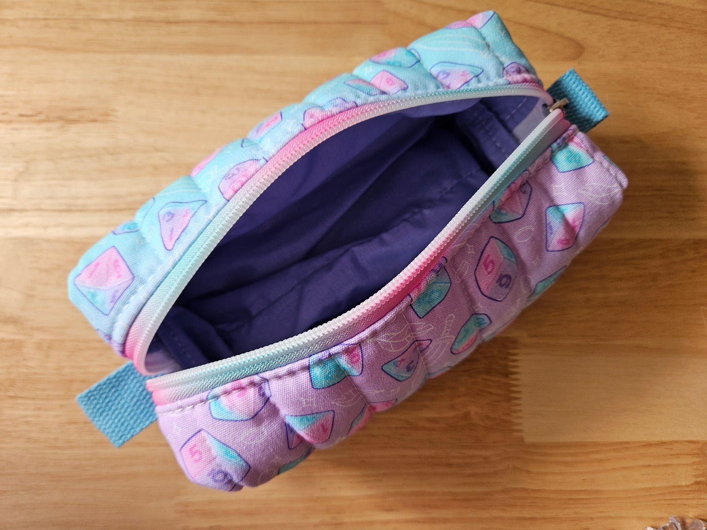 Ombre Dice Blue Carry All Pouch
